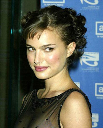 Natalie Portman Stylish Bun Hairstyle