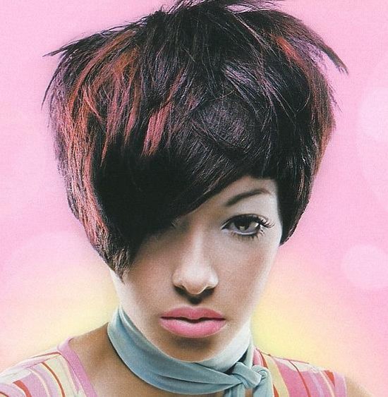 Funky Short Layered Hairstyle