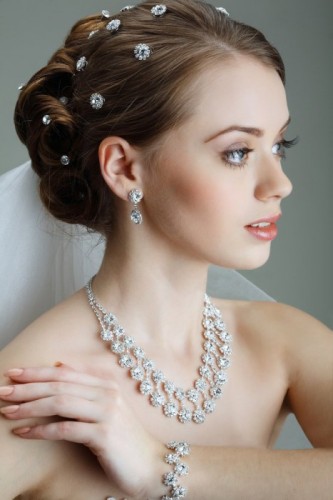 Updo With Beads Hairstyle