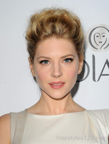 Nice Updo Hairstyle Of Katheryn Winnick