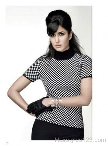 Katrina Kaif Half Up Half Down Hairstyle