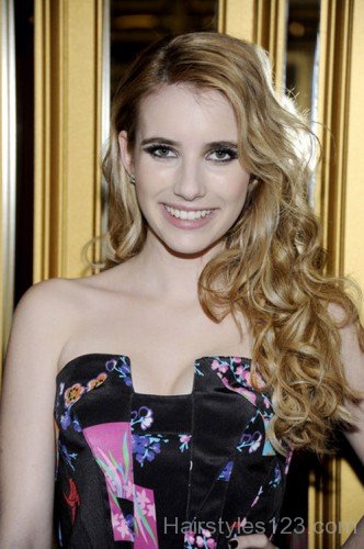 Emma Roberts Long Curls