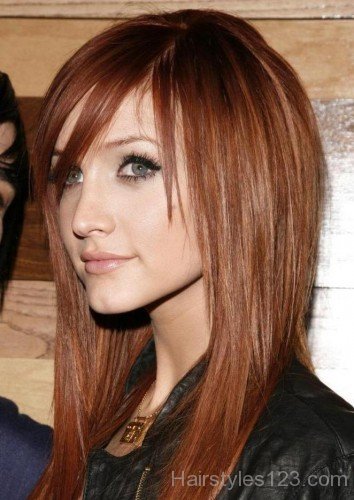 Ashlee Simpson Medium Hairstyle