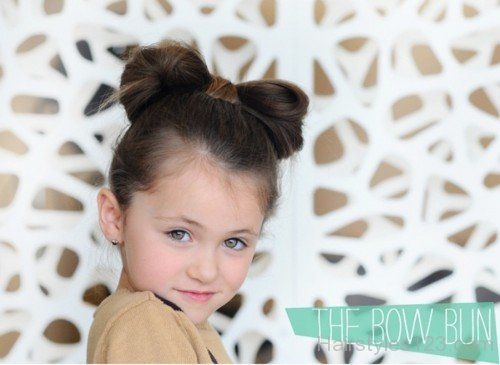 Cute Bow Bun-bg435