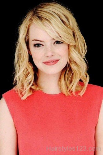 Emma Stone Shoulder Length Hair-em23bl23