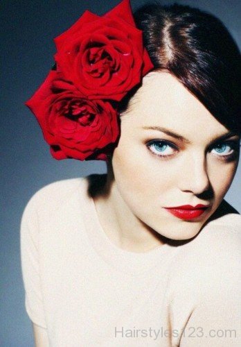 Emma Stone Side Part Hairstyle-em27bl27